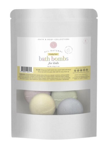 Rowe Casa Organics Kids Bath Bombs Fruity Fun 4ct