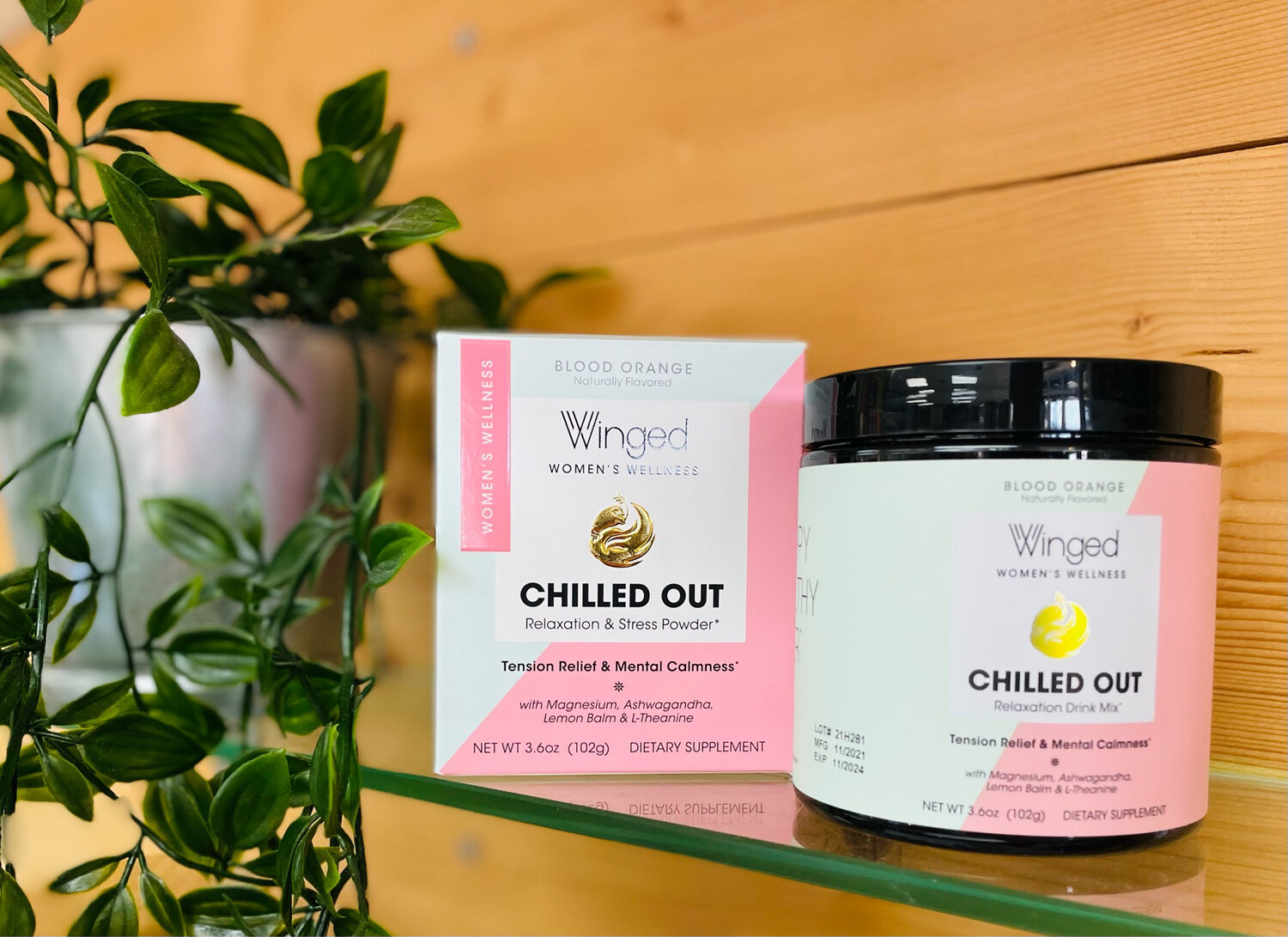 Winged Womens Chilled Out Relaxation & Stress Powder Blood Orange