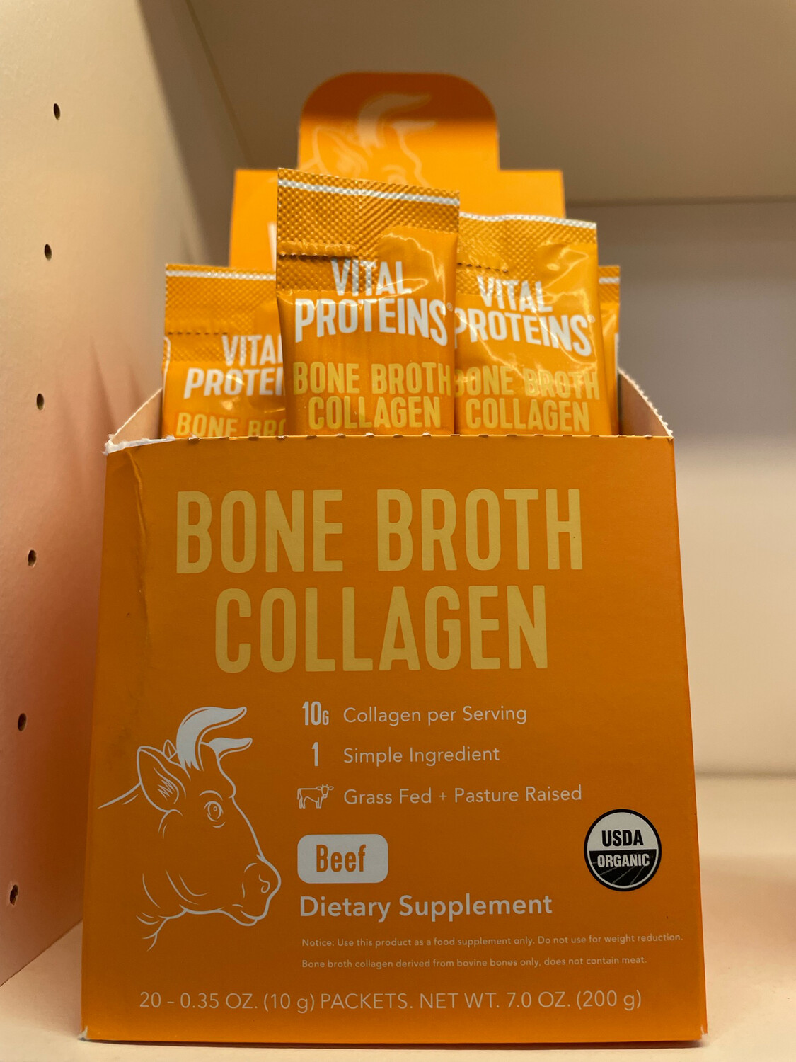 Vital Proteins Bone Broth Collagen Peptides Beef flavored - Singles