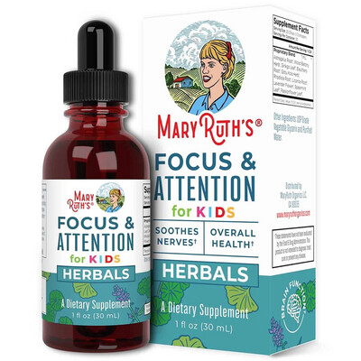 Mary Ruth's Kids Focus & Attention Liquid Drops 1fl Oz