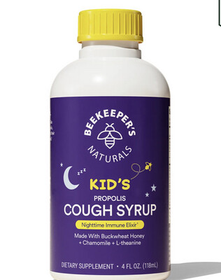 Beekeeper's Kids Nighttime Immune Cough Syurp 4oz
