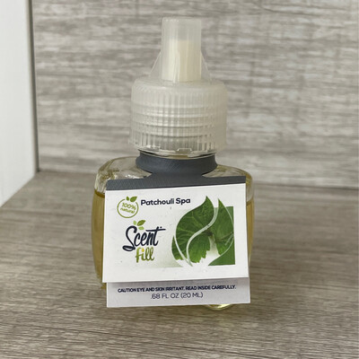 Scent Fill 100% All Natural Patchouli Spa Plug In Air Freshener 20ml