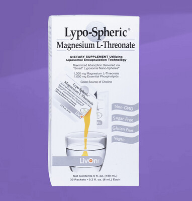LivOn Lypo- Spheric Magnesium L- Threonate Singles