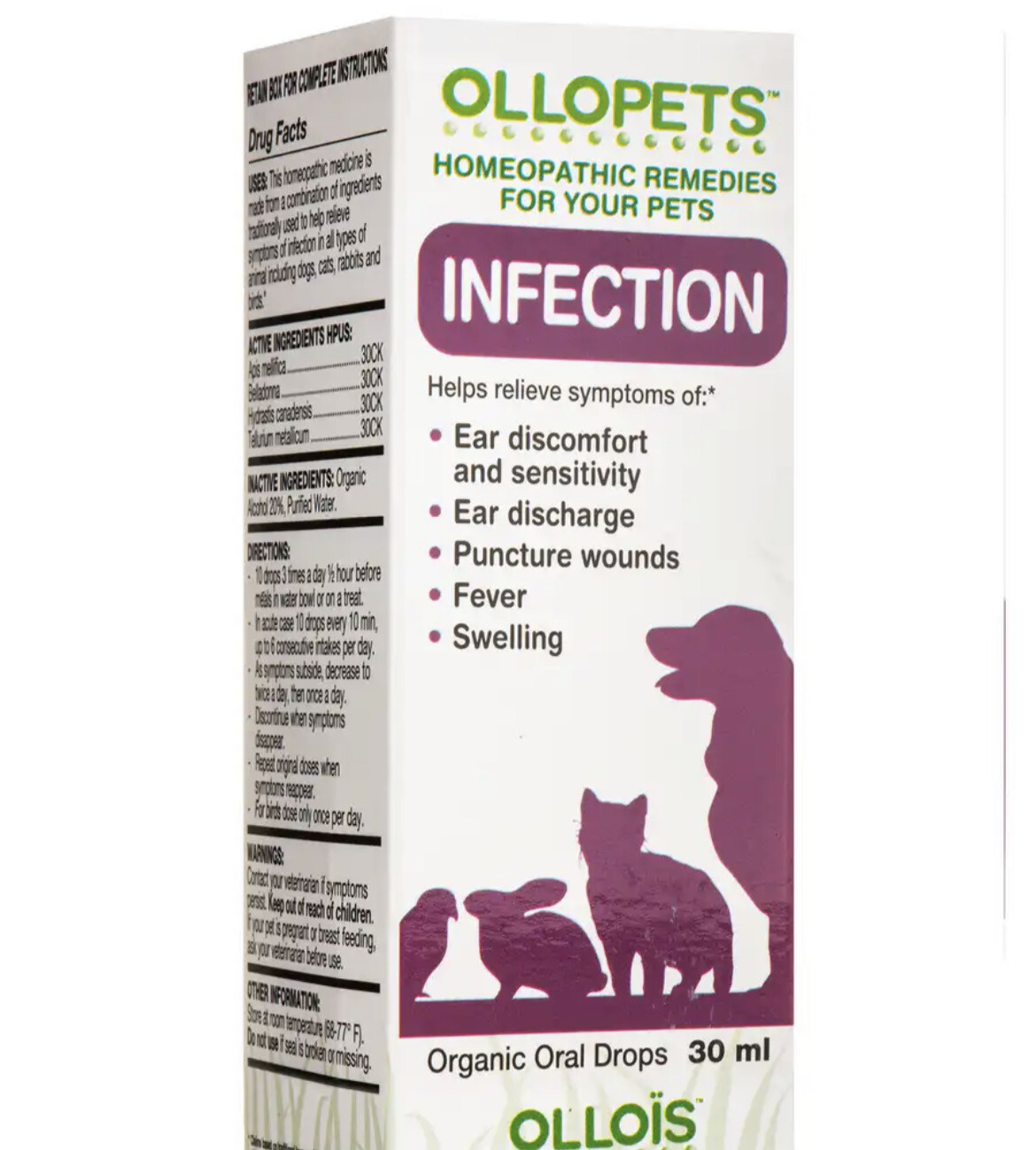 Ollolets Infection Homeopathic For Pets 30oz