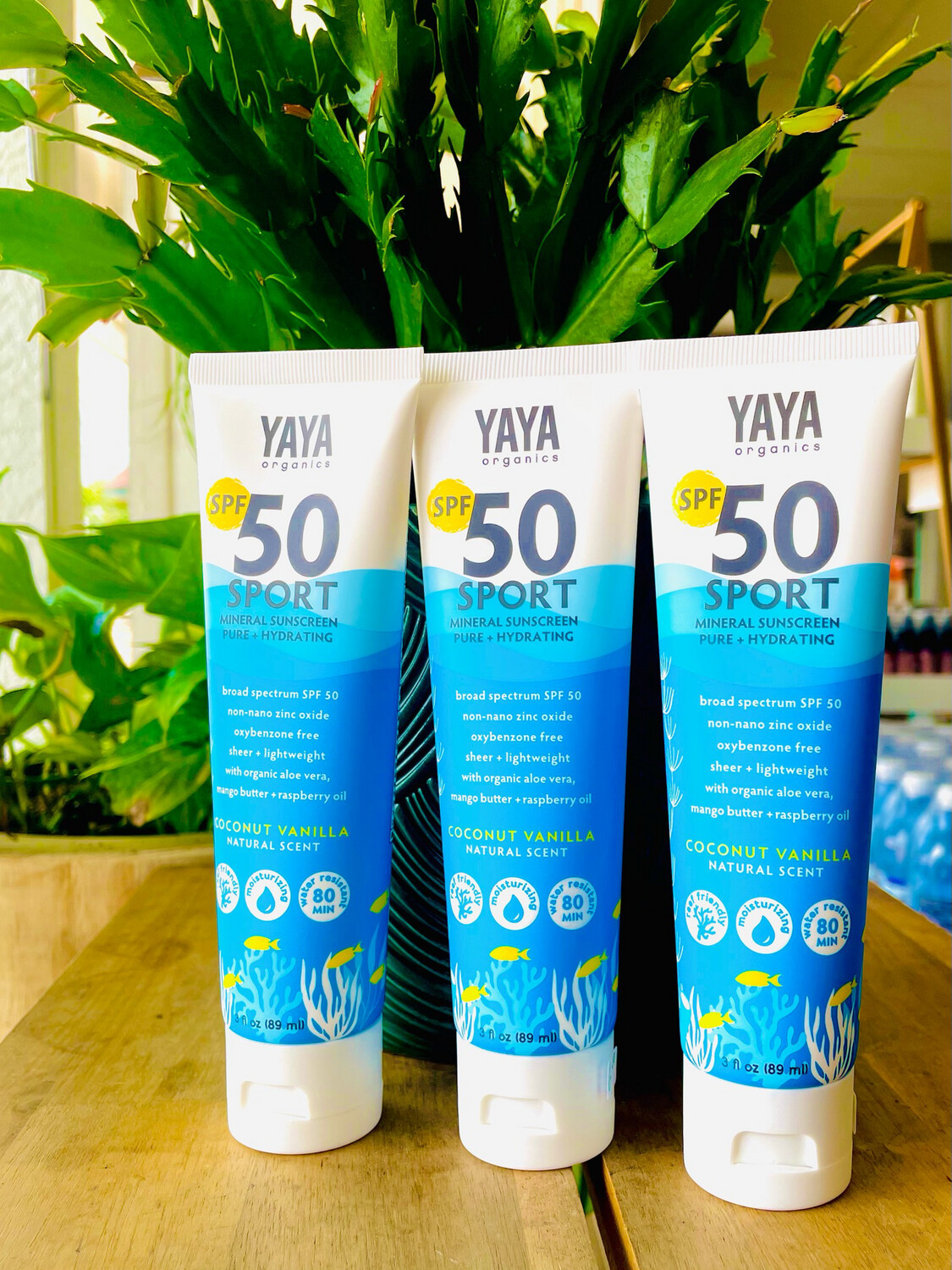 Yaya Spf 50 Sport Sunscreen Coconut Vanilla 3oz