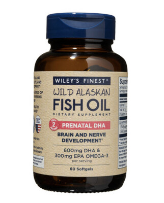 Wileys Finest Fish Oil Prenatal DHA 60 Softgels