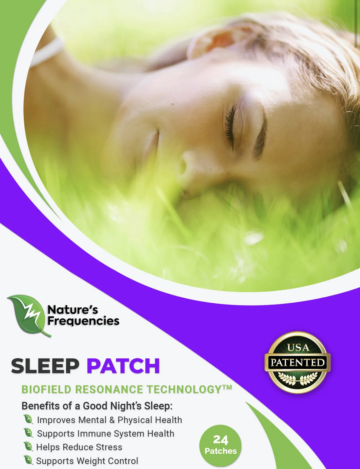 Natures Frequencies Sleep Patch 24 Patches