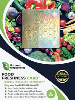 Natures Frequencies Food Freshness Card 1card