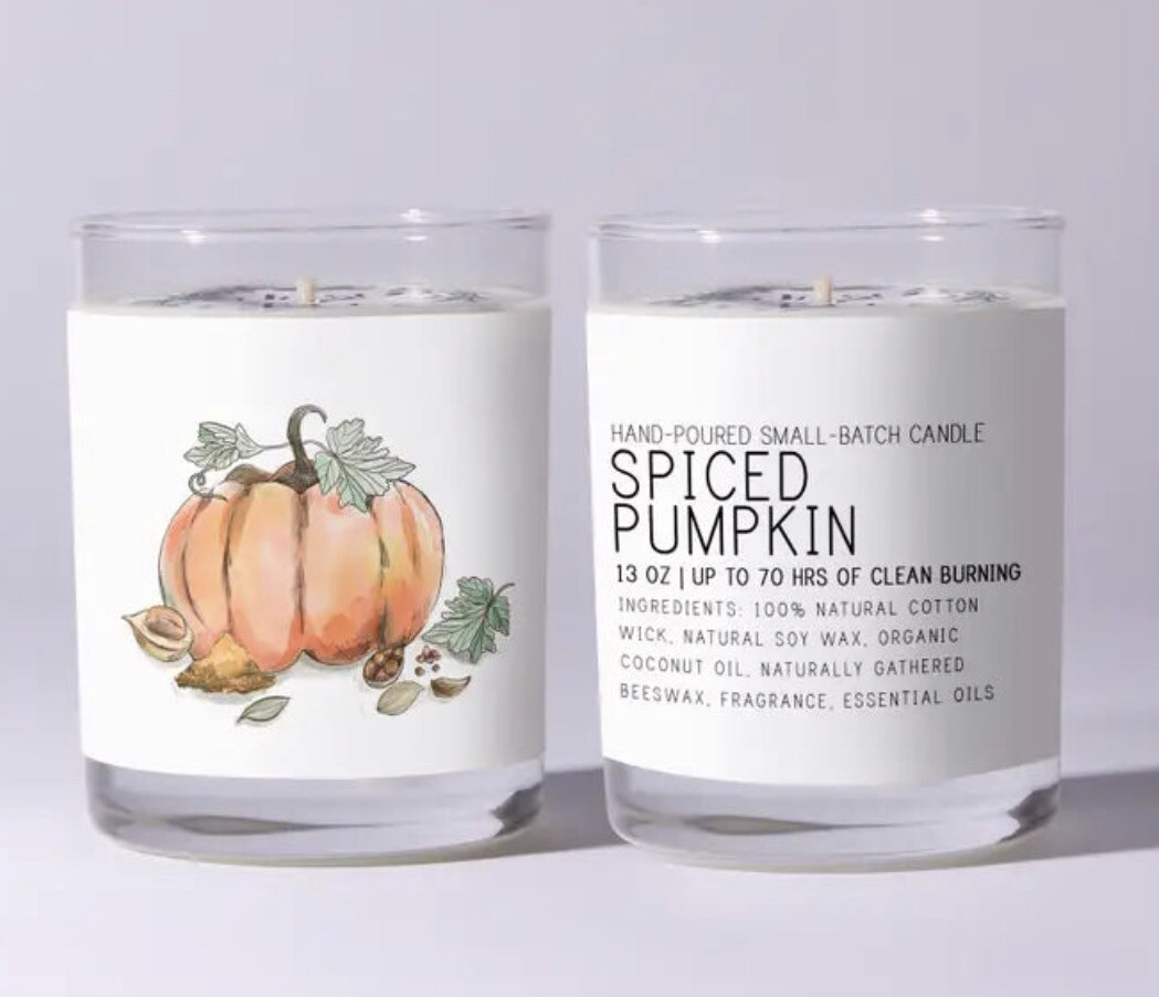 Just Bee Spiced Pumpkin Candle 7 Oz
