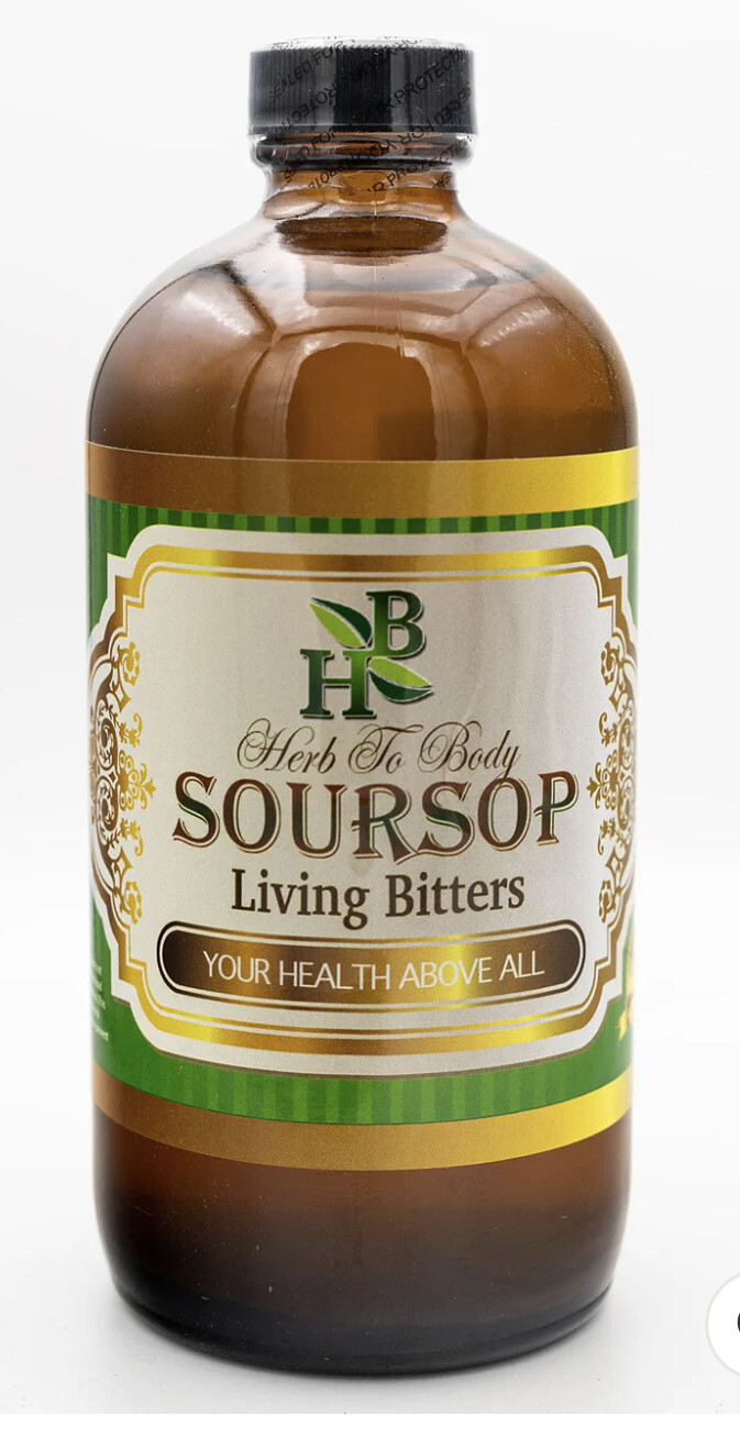 Herb To Body Soursop Living Bitters 16oz