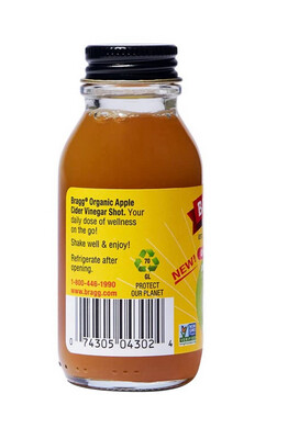 Bragg Organic Apple Cider Vinegar Shot - Ginger Turmeric