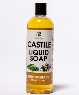 Herb To Body Lemongrass Castile Liquid Soap 16oz