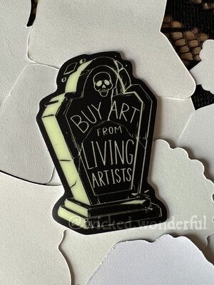 Buy Art from Living Artists (Glow in the Dark)