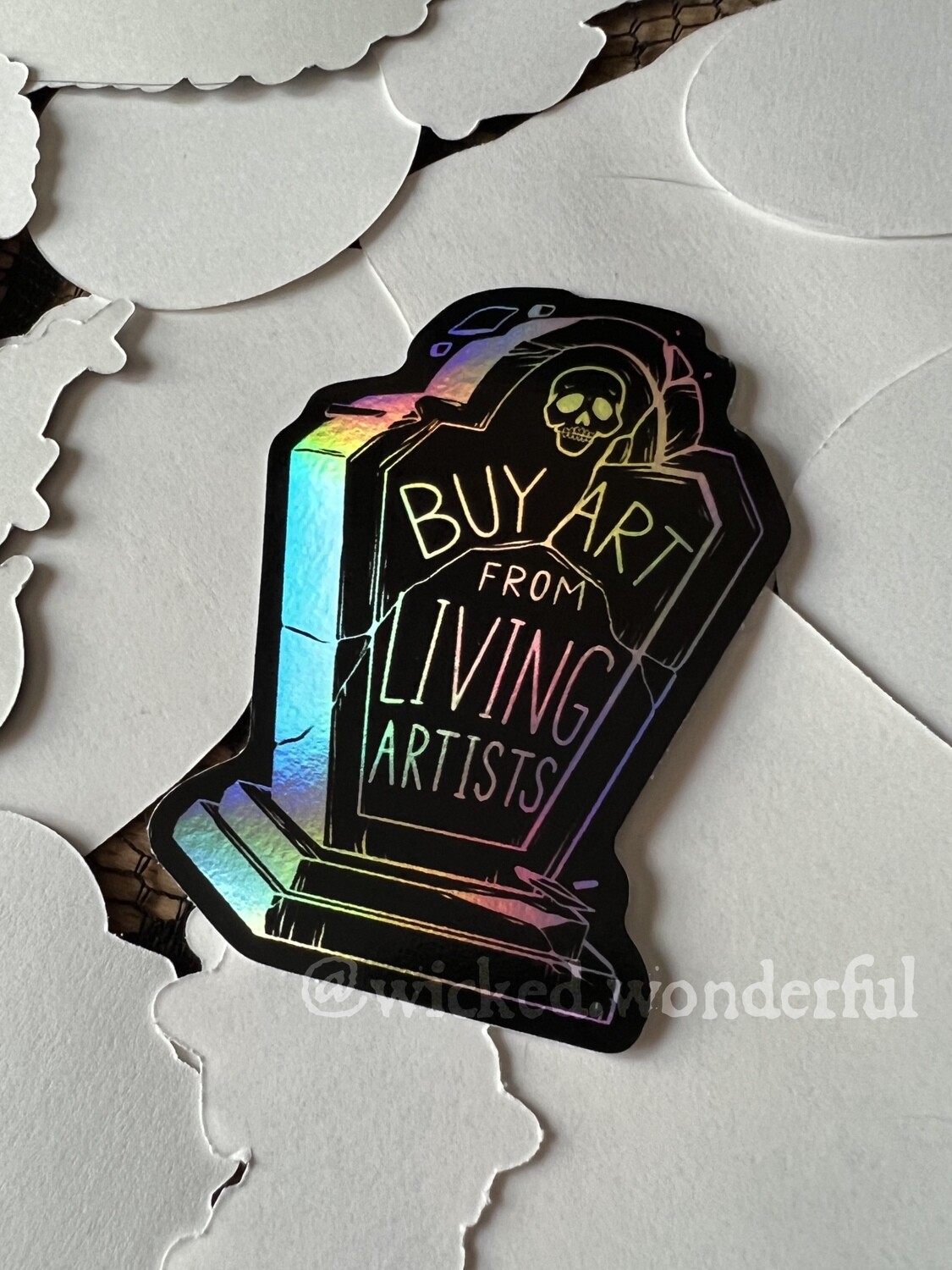 Buy Art from Living Artists (Holographic)
