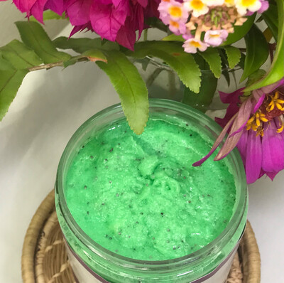 Lemongrass &amp; Poppyseed Sugar Scrub  4 Oz