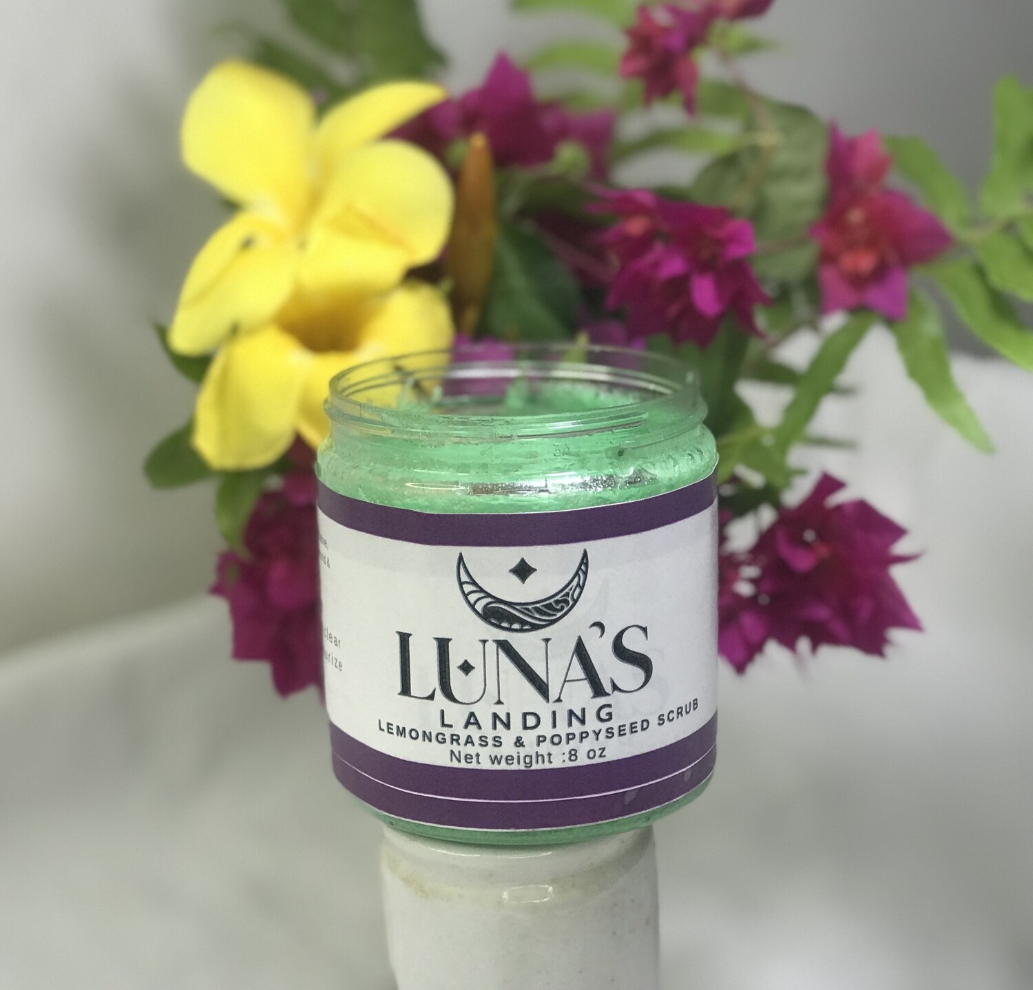Lemongrass &amp; Poppyseed Sugar Scrub  4 Oz