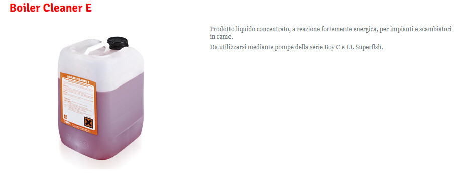 DISINCROSTANTE BOILER CLEANER E LATO ACQUA 10 LT.