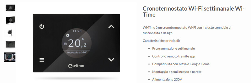 CRONOTERMOSTATO WIRELESS BIANCO SEITRON