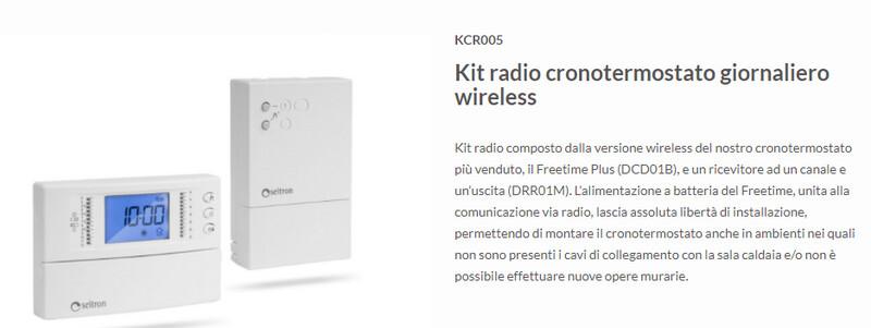 CRONOTERMOSTATO WIRELESS SEITRON