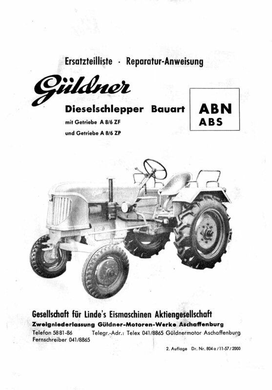 ABN - ABS Ersatzteilliste und Reparatur-Anweisung