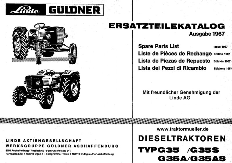 G35, G35S, G35A, G35AS Ersatzteilliste
