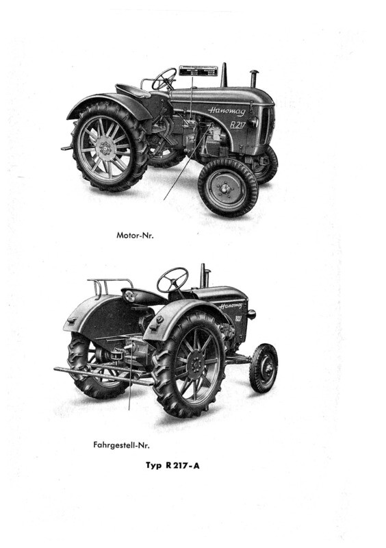Hanomag R217 Combitrac (R217A und R217B) Ersatzteilliste Nr. 21