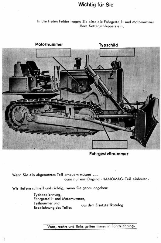 Betriebsanleitung Hanomag K7