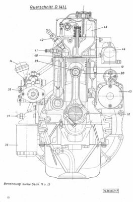 Förderpumpe Hanomag D131, D132, D141, D142, D161, D162 - Granit 501, 501E