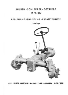 Hurth Schlepper Getriebe Type 819 Hurth Schlepper Getriebe Type 819