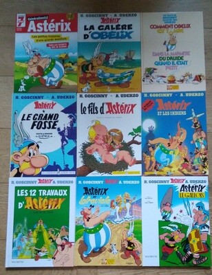 BD - ASTERIX - COLLECTION 9 LIVRES
