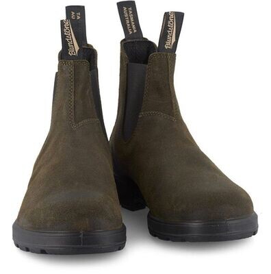 BLUNDSTONE #1615 OLIVE WAXED SUEDE