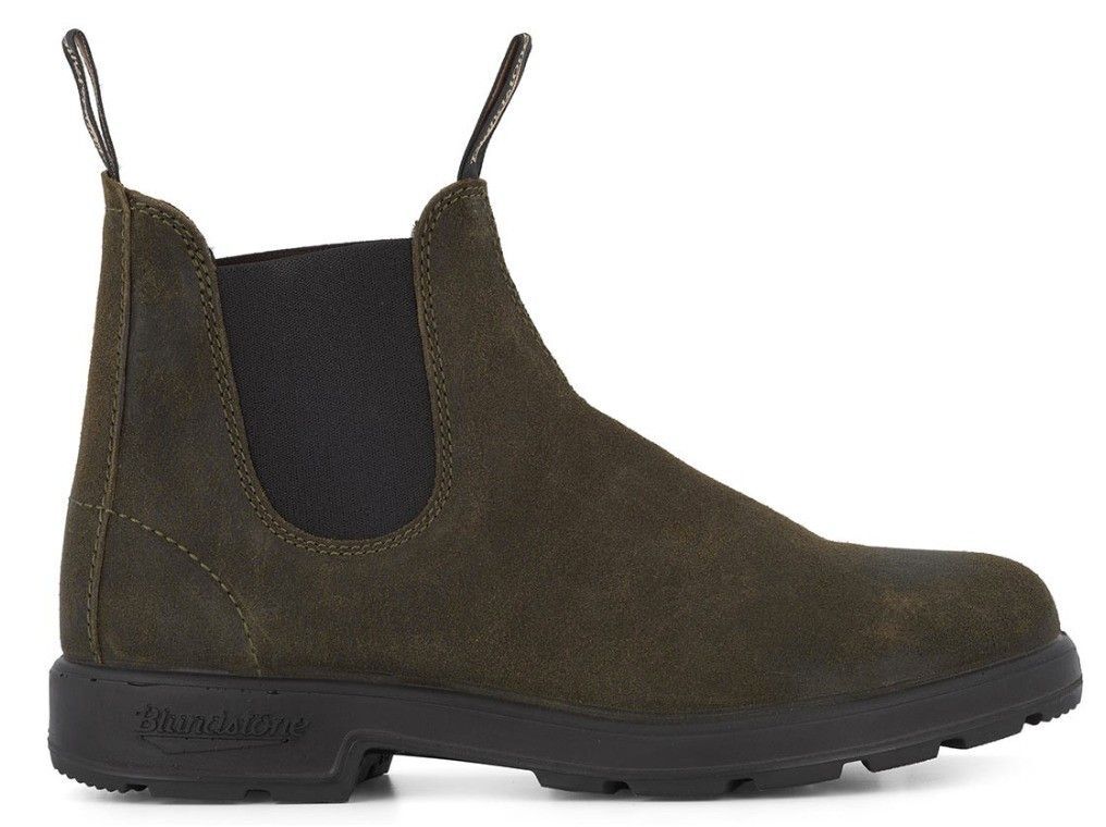 BLUNDSTONE #1615 OLIVE WAXED SUEDE