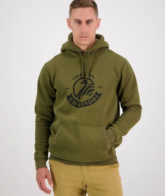 Swanndri Original Fleece Hoodie Khaki Swanndri Original Fleece Hoodie Khaki