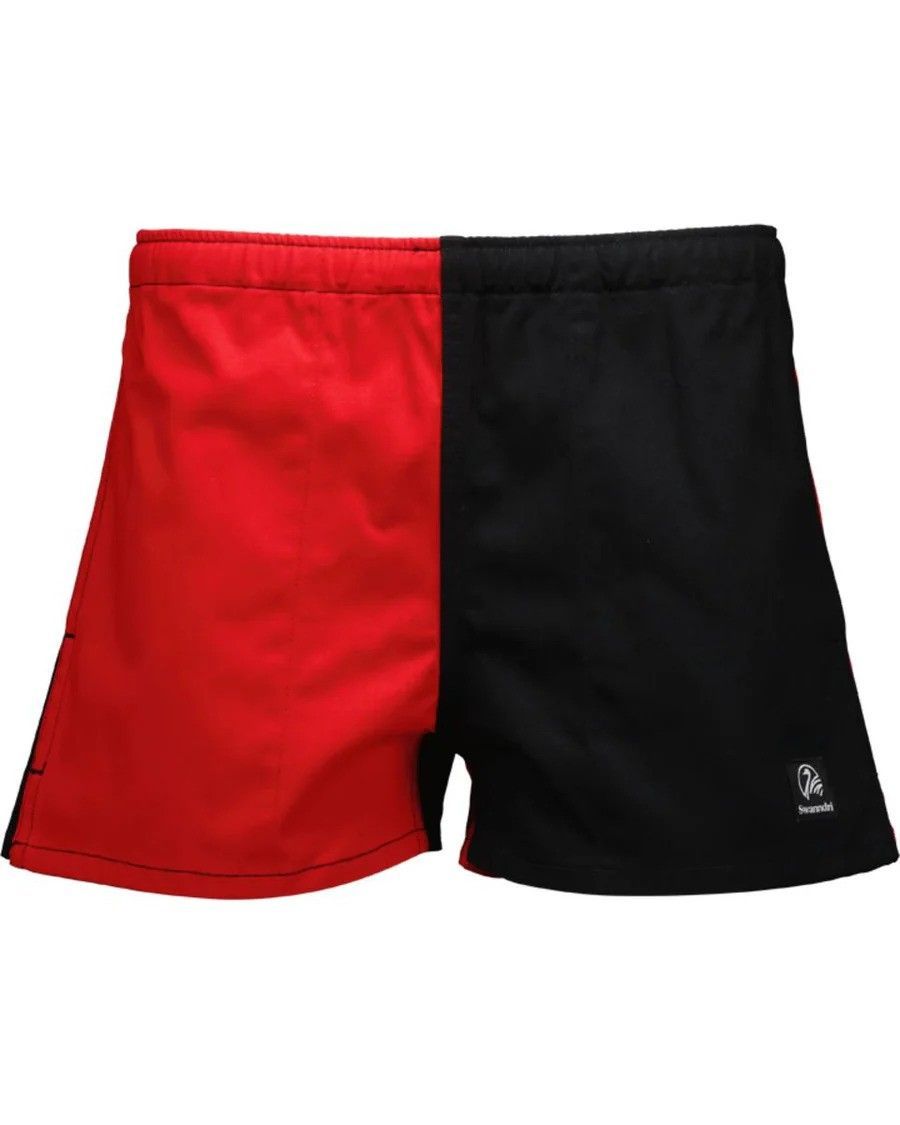 Swanndri Chequered Rugby Shorts Red/Black