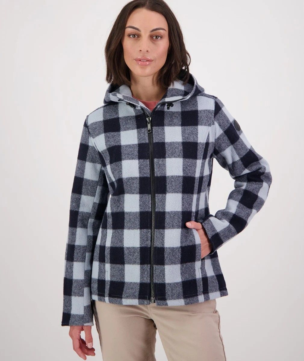 Swanndri Seattle v2 Wool Hoodie Misty Check