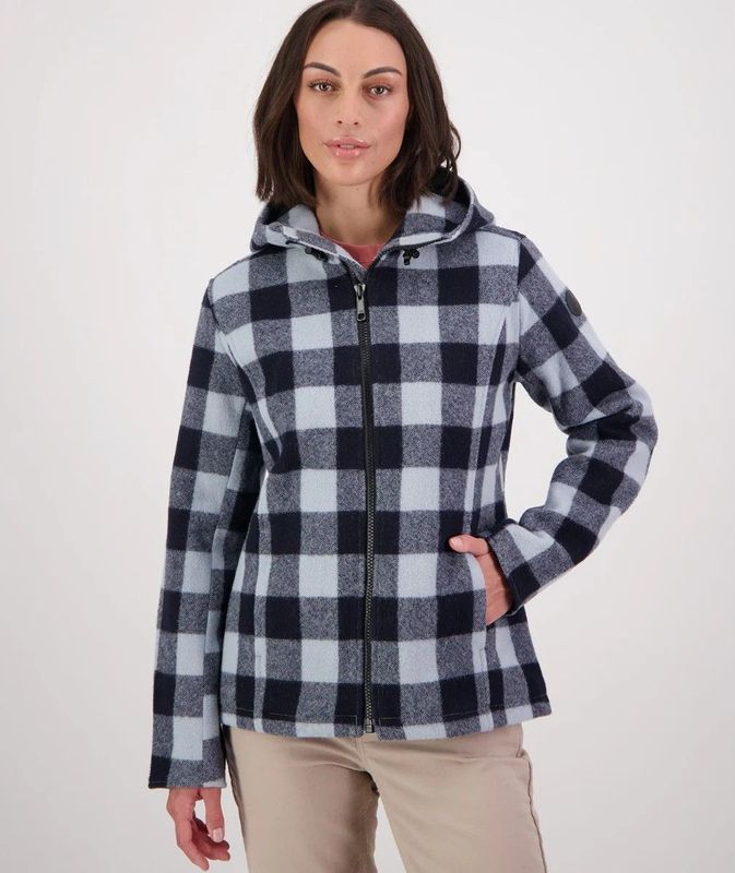 Swanndri Seattle v2 Wool Hoodie Misty Check
