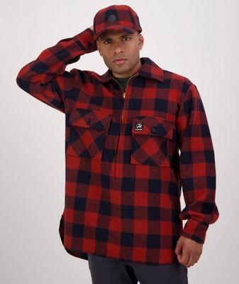 Swanndri Ranger Bush Shirt Burnt Merlot Check