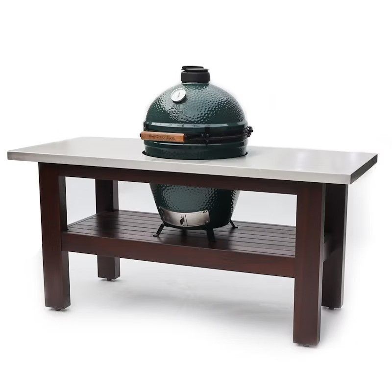 Stainless Steel Topped Premium Royal Mahogany Table