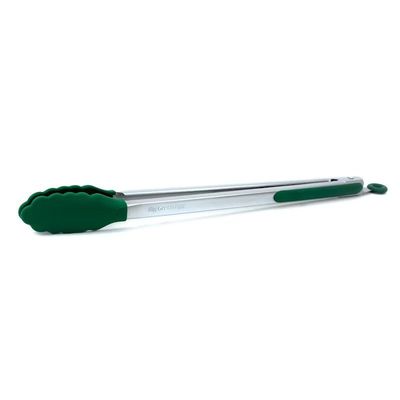 Stainless Steel Silicone Tipped 16" BBQ Tongs