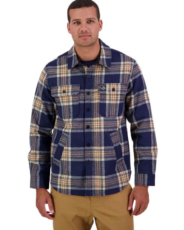 Swanndri Kiaraki v3 Wool Shacket Atlantic Check Swanndri Kiaraki v3 Wool Shacket Atlantic Check