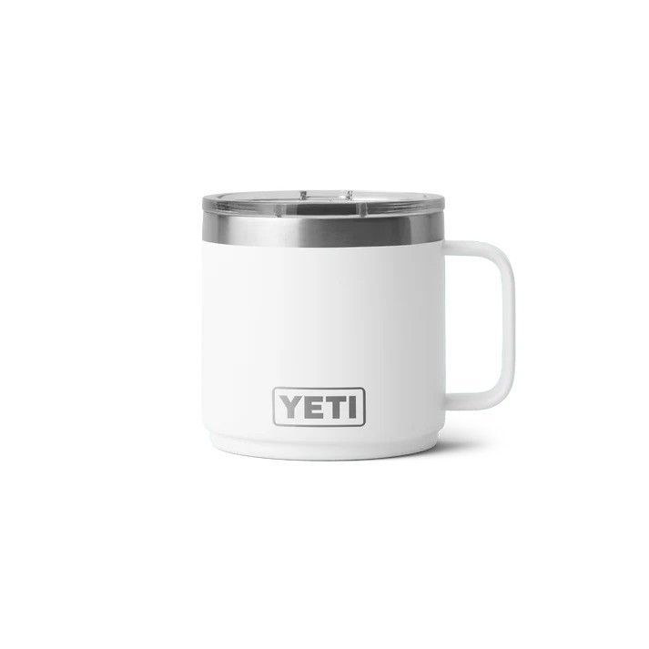 Rambler® 14oz Stackable Mug With DuraSip™ Ceramic Lining, Colour: White