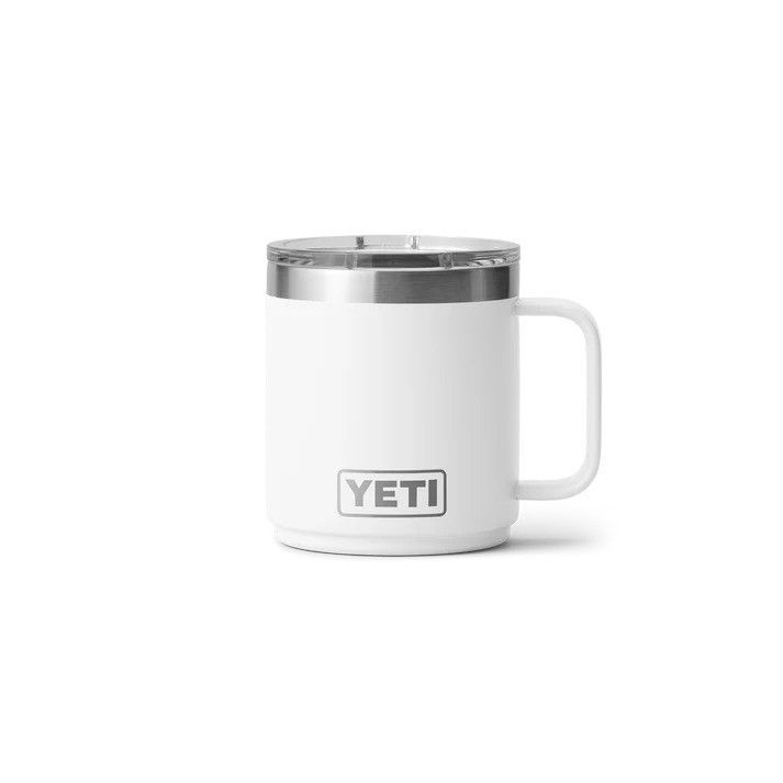 Rambler® 10oz Stackable Mug With DuraSip™ Ceramic Lining, Colour: White