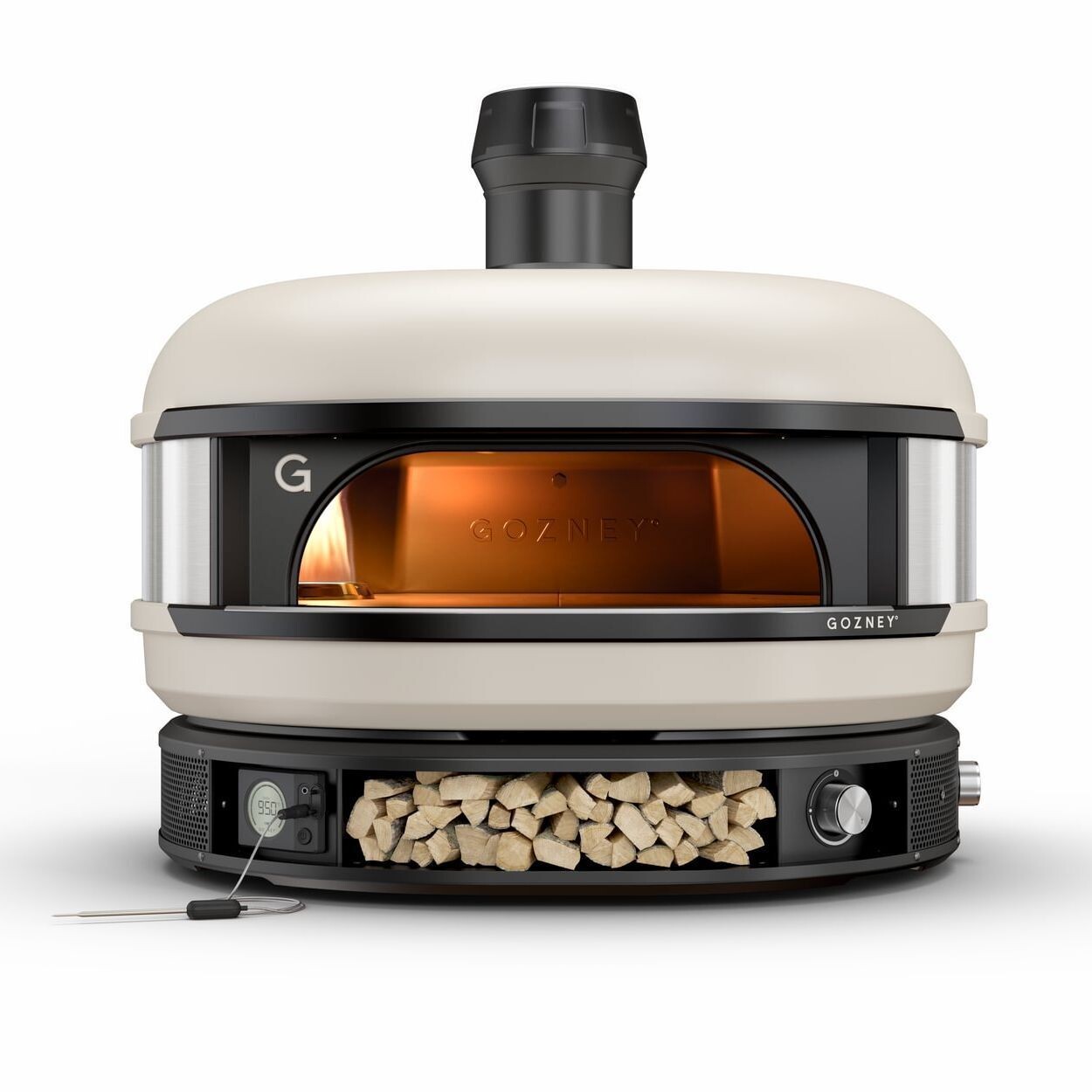 GOZNEY DOME PIZZA OVEN DUAL FUEL, Colour: Dual Fuel Propane - Bone