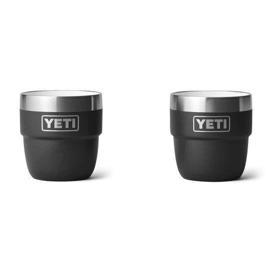Rambler 4oz Stackable Cups - Set of Two, Colour Options: Black