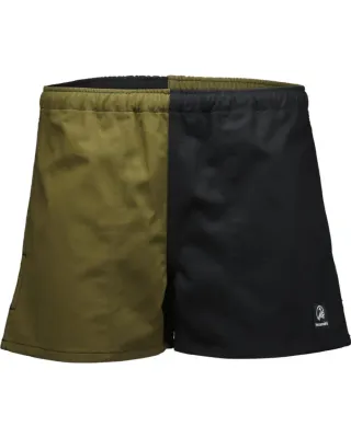 Swanndri Chequered Rugby Shorts Olive/Black