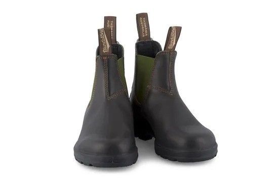 BLUNDSTONE #519 STOUT BROWN/OLIVE BLUNDSTONE #519 STOUT BROWN/OLIVE, Size: 5