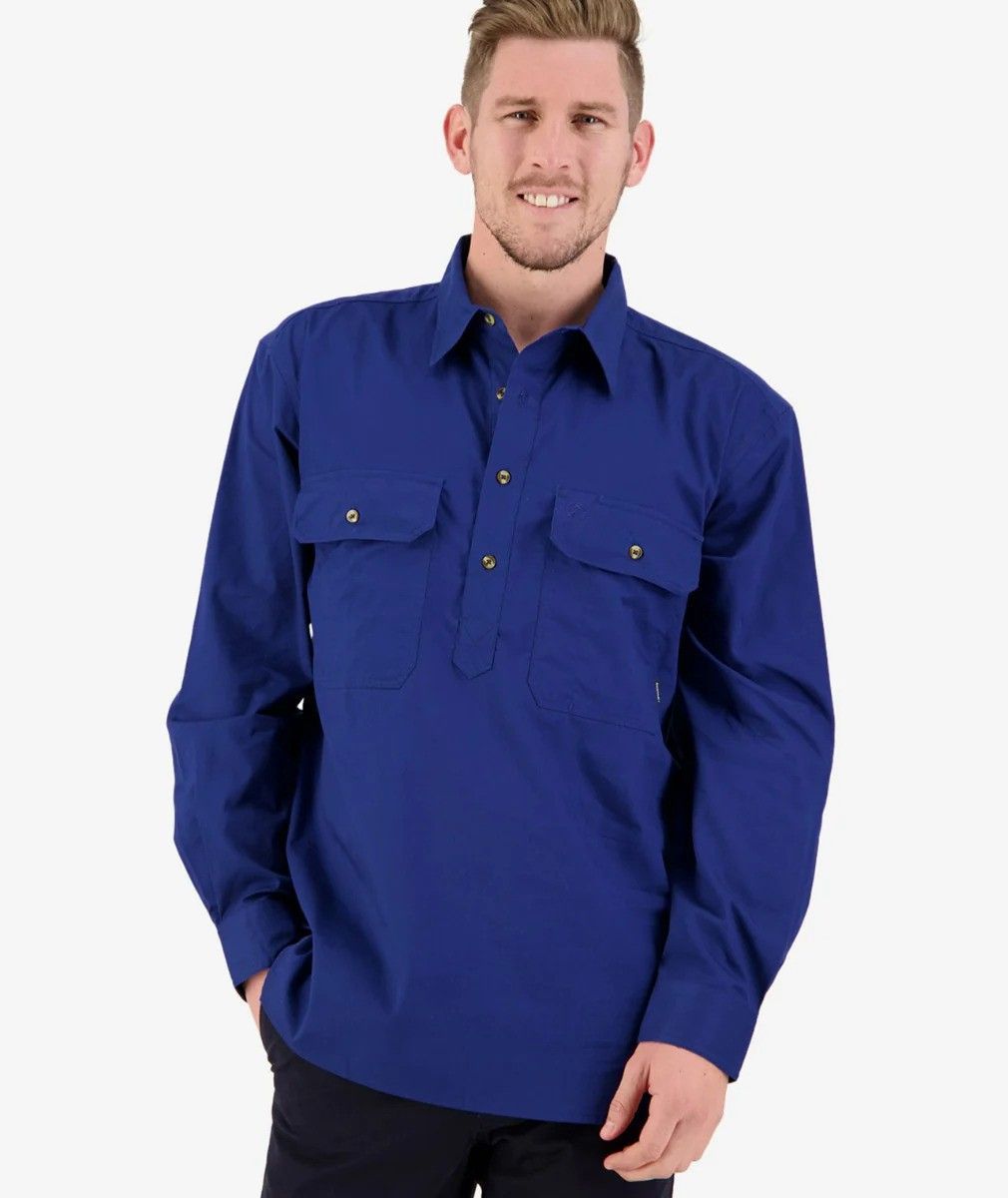 Swanndri Men's Bendigo Long Sleeve Work Shirt
