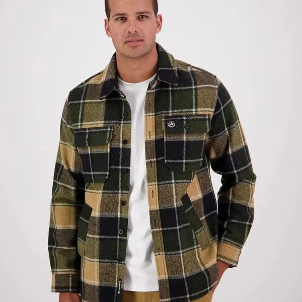 Swanndri Kiaraki v3 Wool Shacket Denver Check