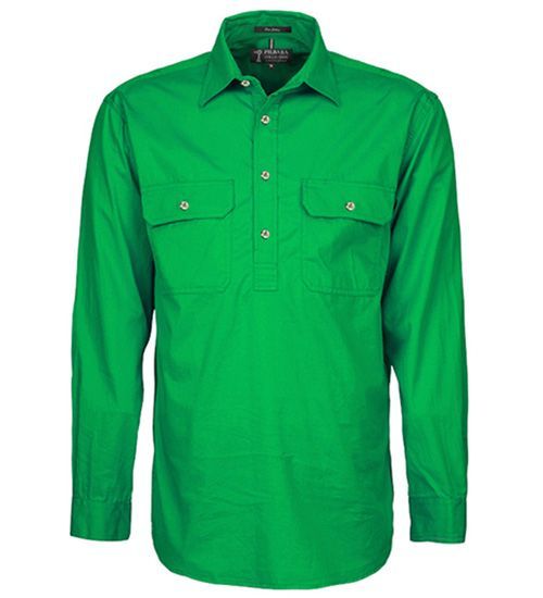 Men's Pilbara Closed Front Shirt Emerald