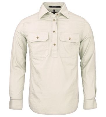 Women's Pilbara Closed Front Shirt Stone Women's Pilbara Closed Front Shirt Stone